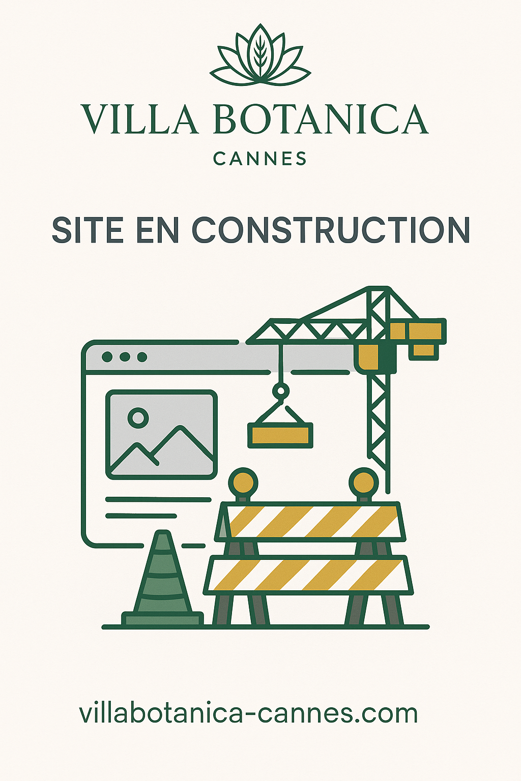 Site en construction – Villa Botanica Cannes